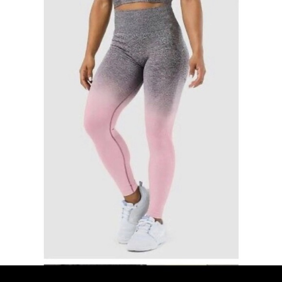 Gymshark Pants - Gymshark Adapt Seamless Grey and pink Ombre Flex legging